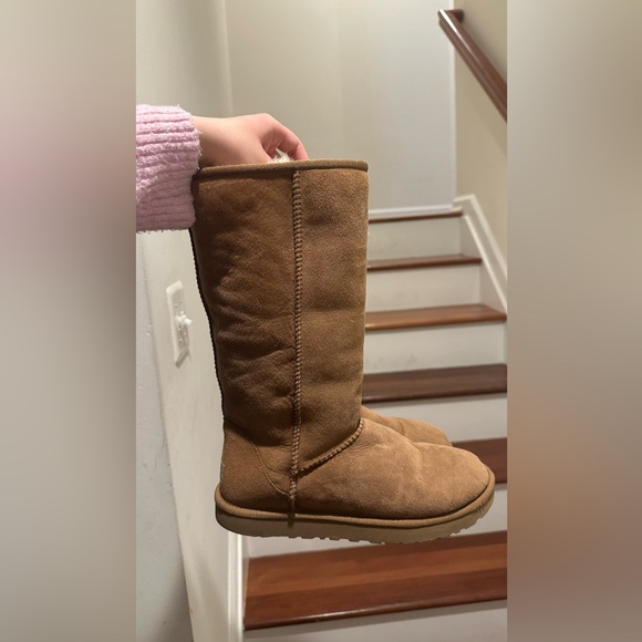 Tall Chestnut Ugg Boots - Picture 3 of 7